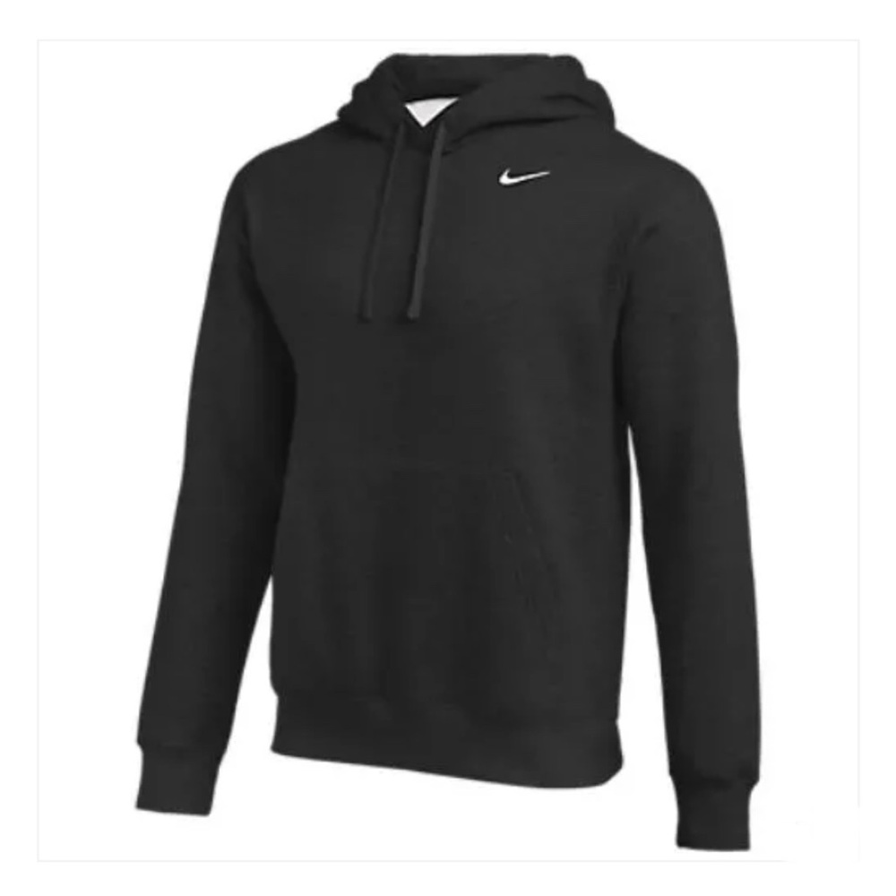 NIKE Women's Team Club Pullover Hoodie New With Tags, Small, Black & Whi…
